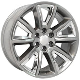 22" Hyper Black wheel replacement for Chevy Avalanche 2002-2013. Replica Rim 9507614